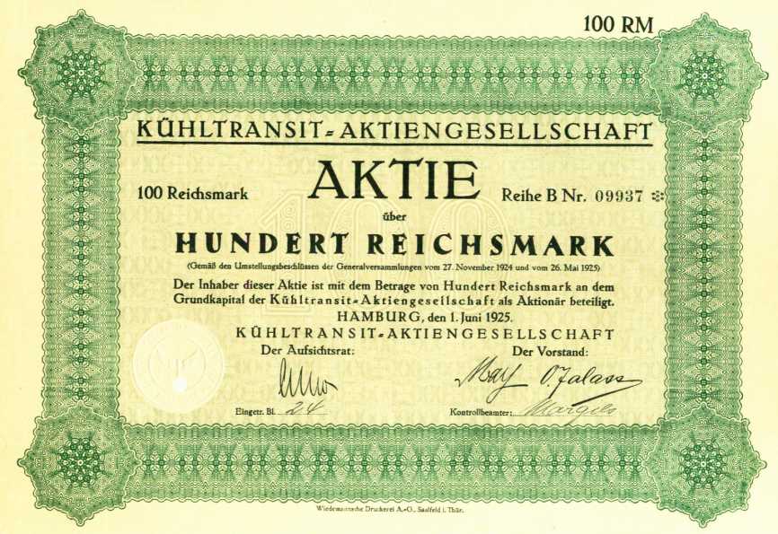 Aktie Kühltransit AG