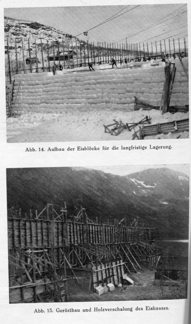 Eishaus, Eisblöcke